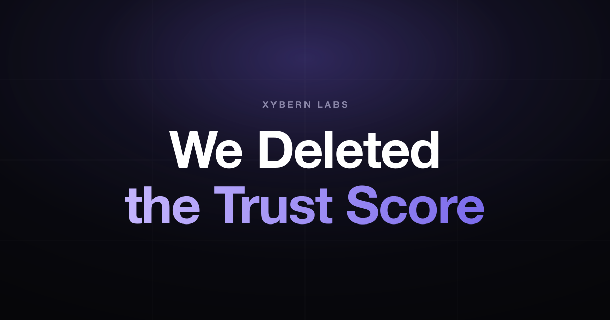 We Deleted the Trust Score